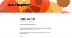 Desktop Screenshot of benchapman.com